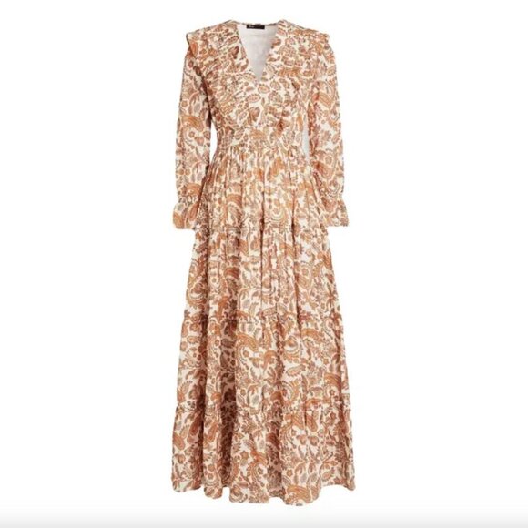 MAJE Printed Cotton Dress Size 40 - Picture 2 of 7